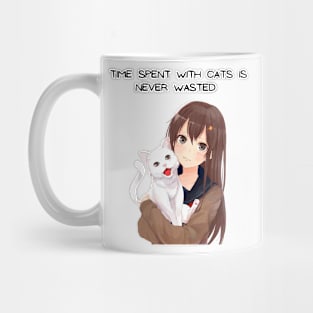 Time spent with cats is never wasted Mug